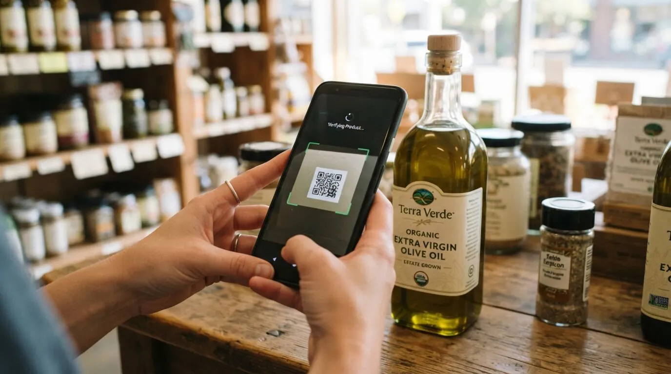 Food Product Verification using QR code